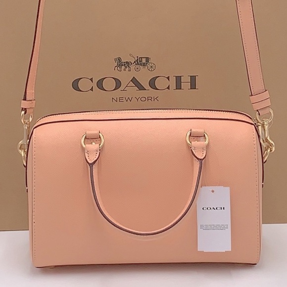 NWT Coach Rowan Satchel in Blushed Pink - Picture 5 of 5